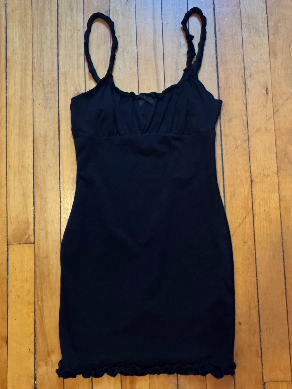 Black mini dress